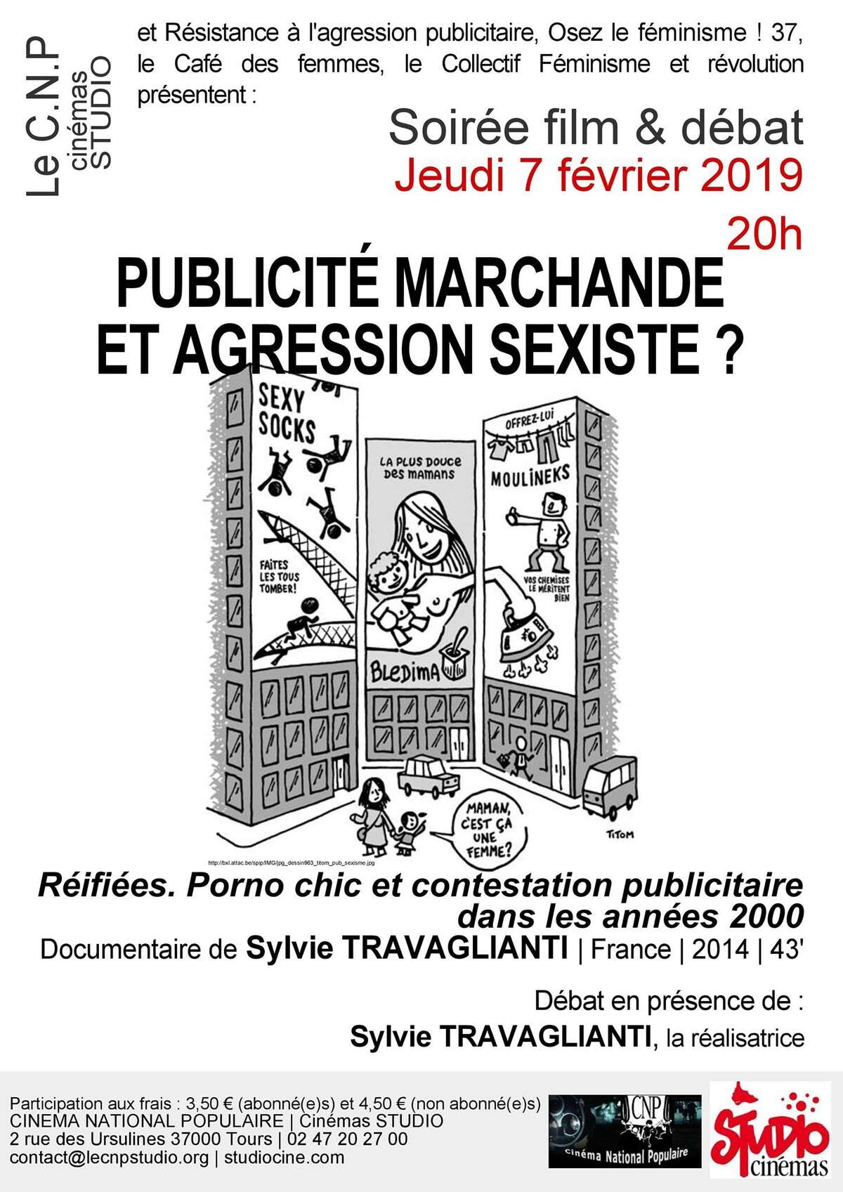 Photo de l'événement Soirée Film & Débat Publicité Marchande et Agression Sexiste ? à cinémas STUDIO