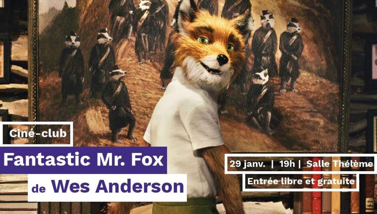 Photo de l'événement Ciné-club │Fantastic Mr. Fox de Wes Anderson à Salle thélème aux Tanneurs