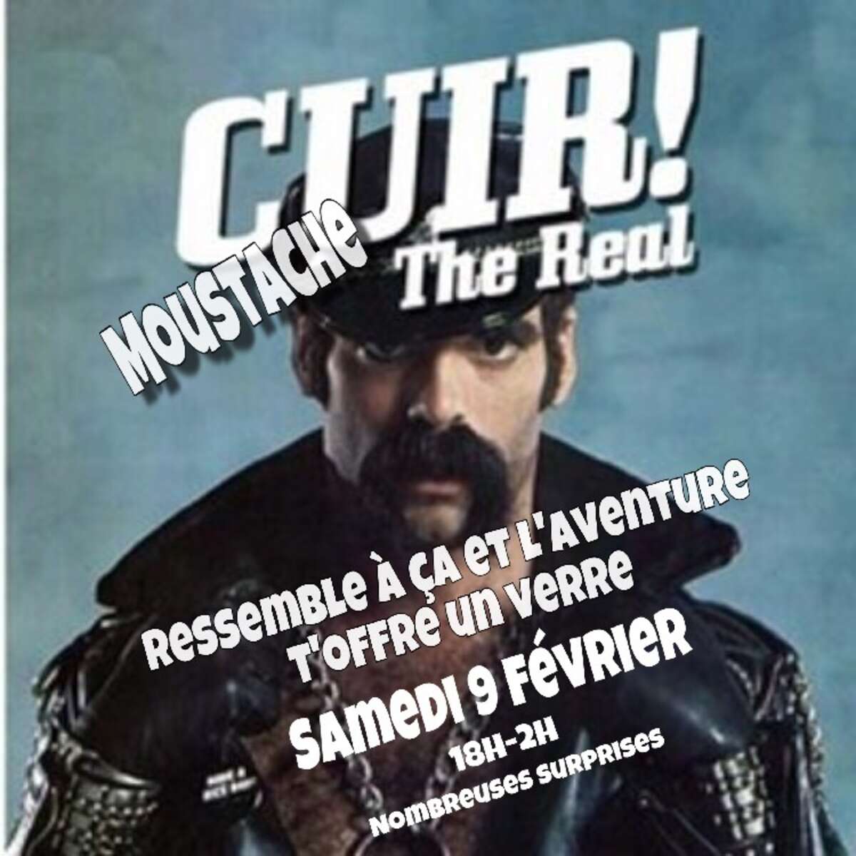 Photo de l'événement Soirée Cuir Moustache à L'AVENTURE