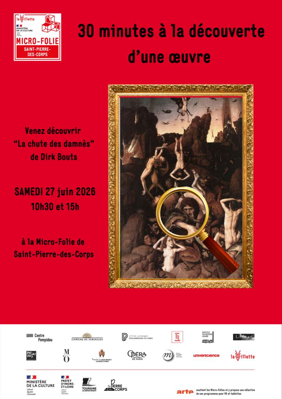 Photo de l'événement Micro-folie : 30 minutes pour découvrir "La chute des damnès" de Dirk Bouts à Bibliothèque, espace Micro-folie