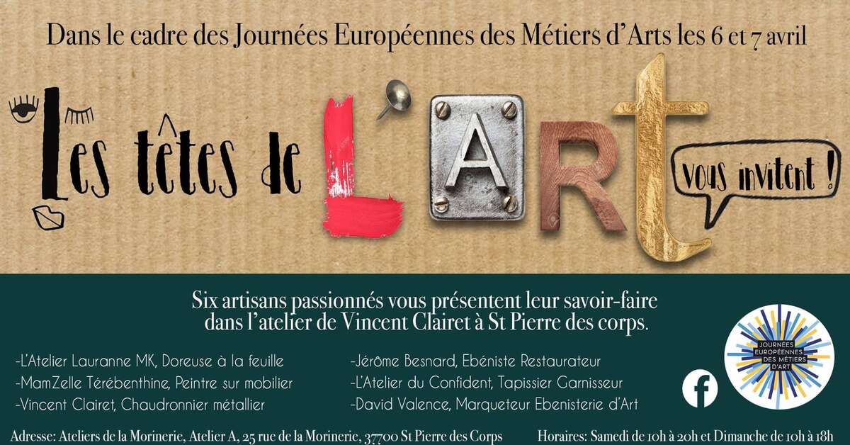 Photo de l'événement JEMA 2019 Les têtes de l'Art à Les Ateliers De La Morinerie
