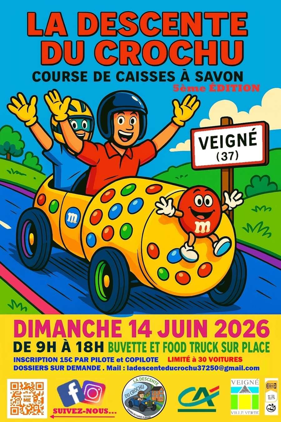 Photo de l'événement Course de Caisses à Savon - La Descente du Crochu à La Côte à Crochu - Veigné