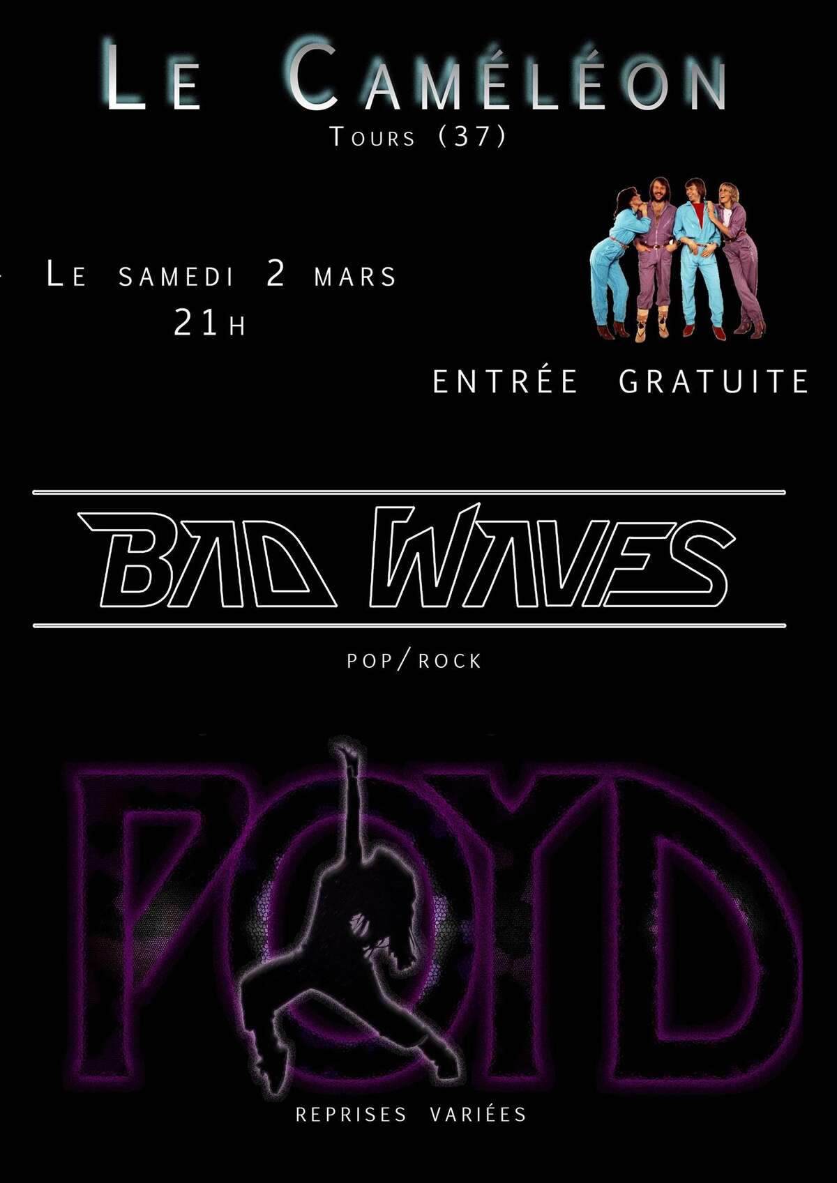 Photo de l'événement BAD WAVES + POYD (Le Caméléon) à Le Caméléon 2.0