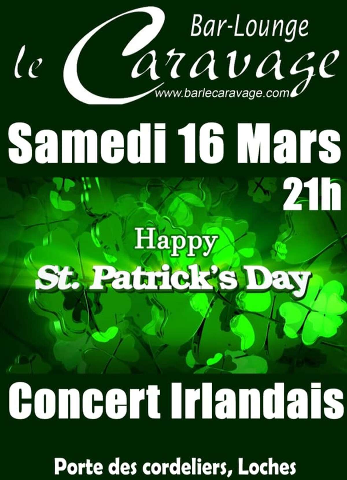 Photo de l'événement Soirée Saint Patrick à Bar Le Caravage Loches