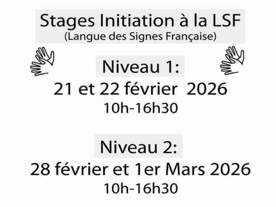 Photo de l'événement Stage initiation Langue des Signes Française (LSF) à Patronage laïque La Fuye