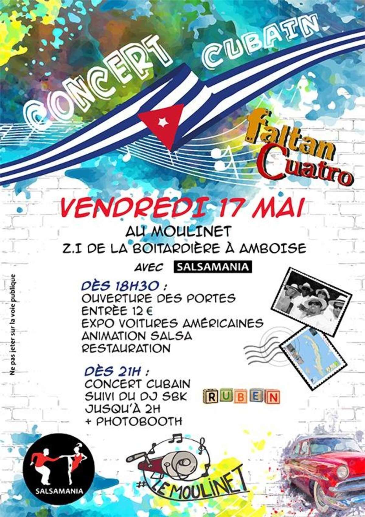 Photo de l'événement Concert cubain live : Faltan Cuatro avec Ruben Rodriguez Bullain à Le Moulinet