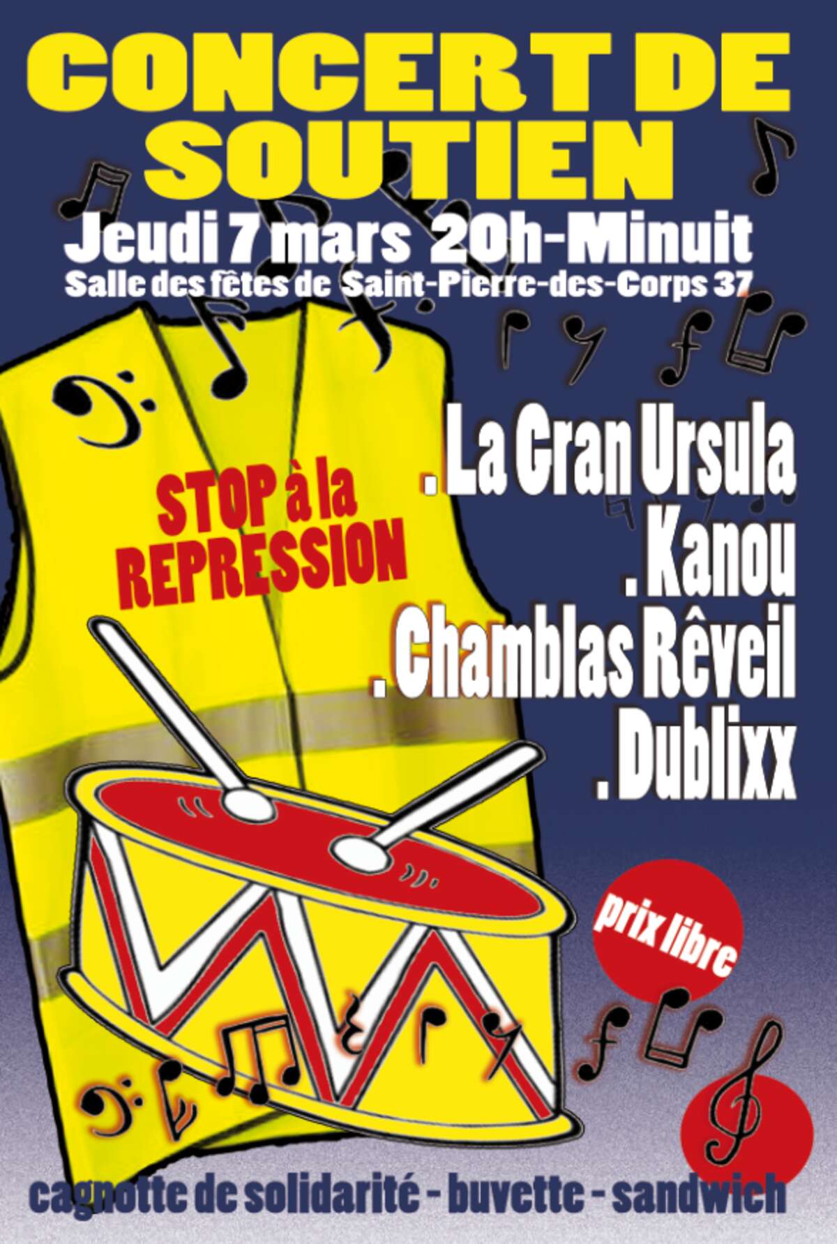 Illustration Concert de Soutien Gilets Jaunes 37
