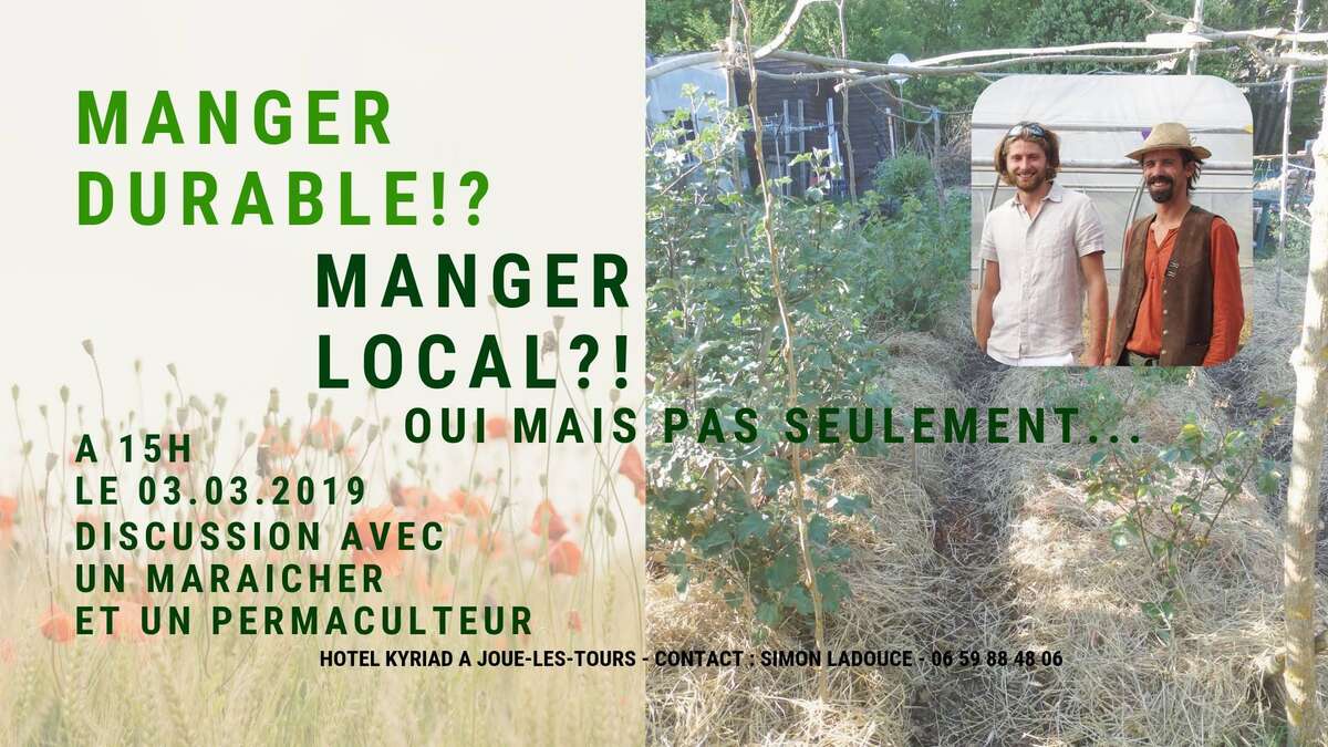 Photo de l'événement Manger durable !? Manger local ?! à Kyriad Tours Joué Lès Tours
