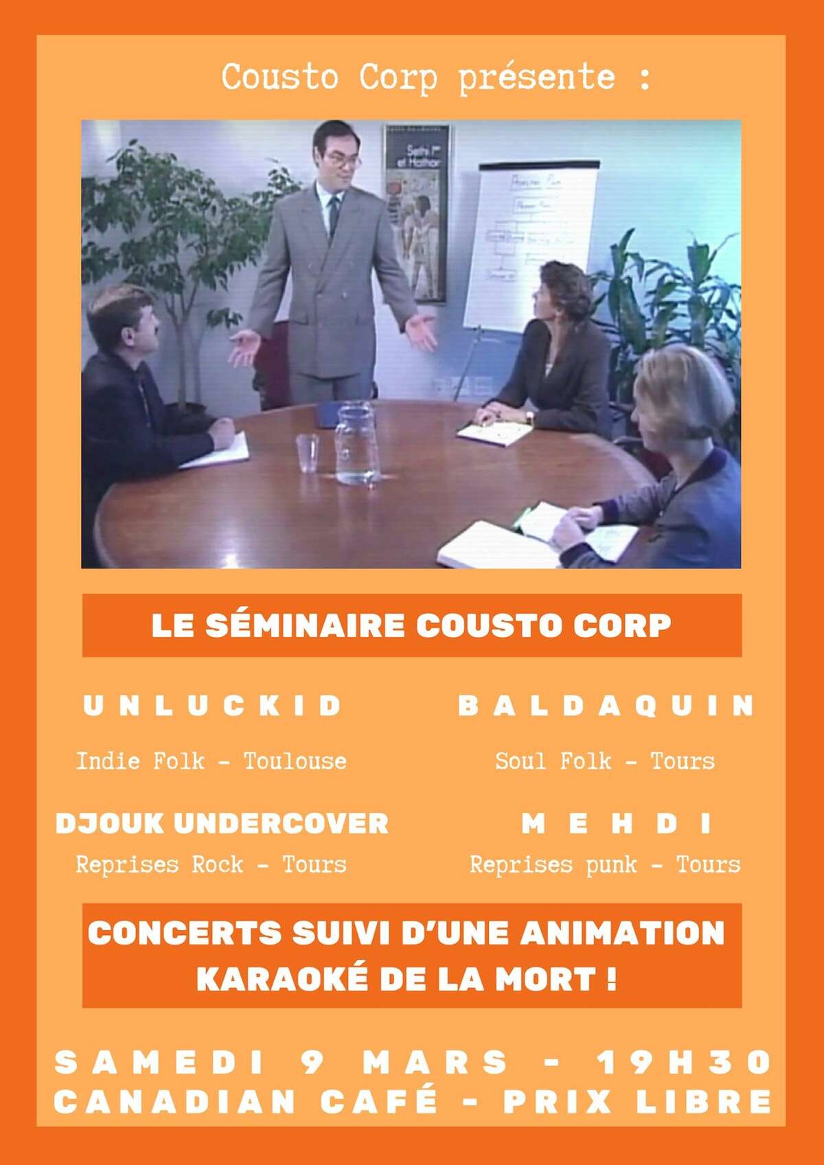 Photo de l'événement ★ Le Séminaire de Cousto Corp • Concerts Folk • Karaoké ★ à Canadian Café