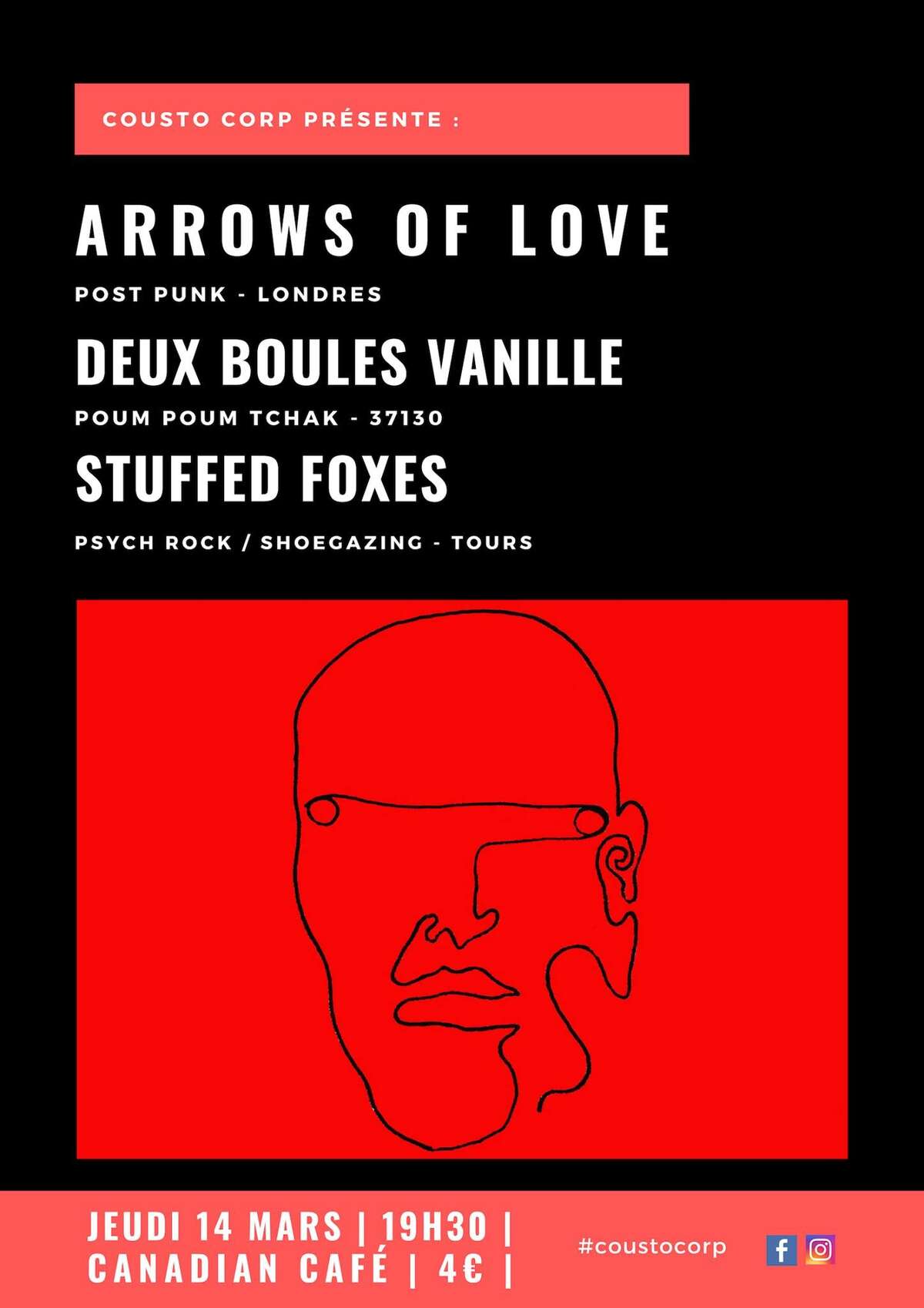 Photo de l'événement ★ Arrows of Love • Deux Boules Vanille • Stuffed Foxes ★ à Canadian Café