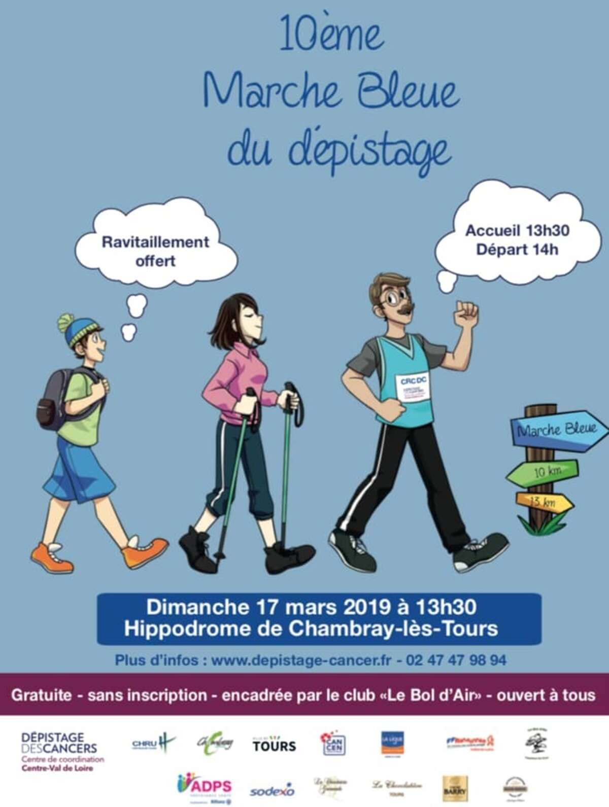 Photo de l'événement Marche Bleue du dépistage à Hippodrome Chambray les tours