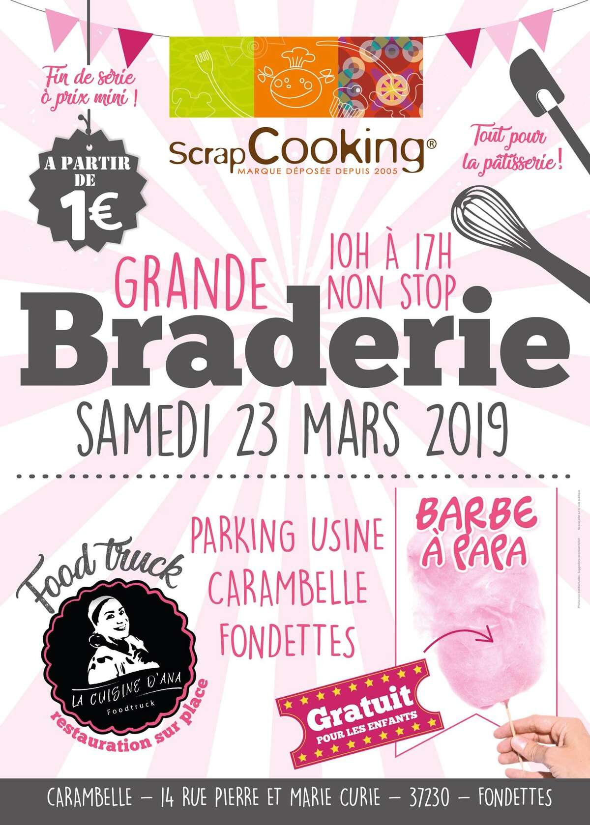 Photo de l'événement Braderie Scrapcooking® à parking de l’usine CARAMBELLE