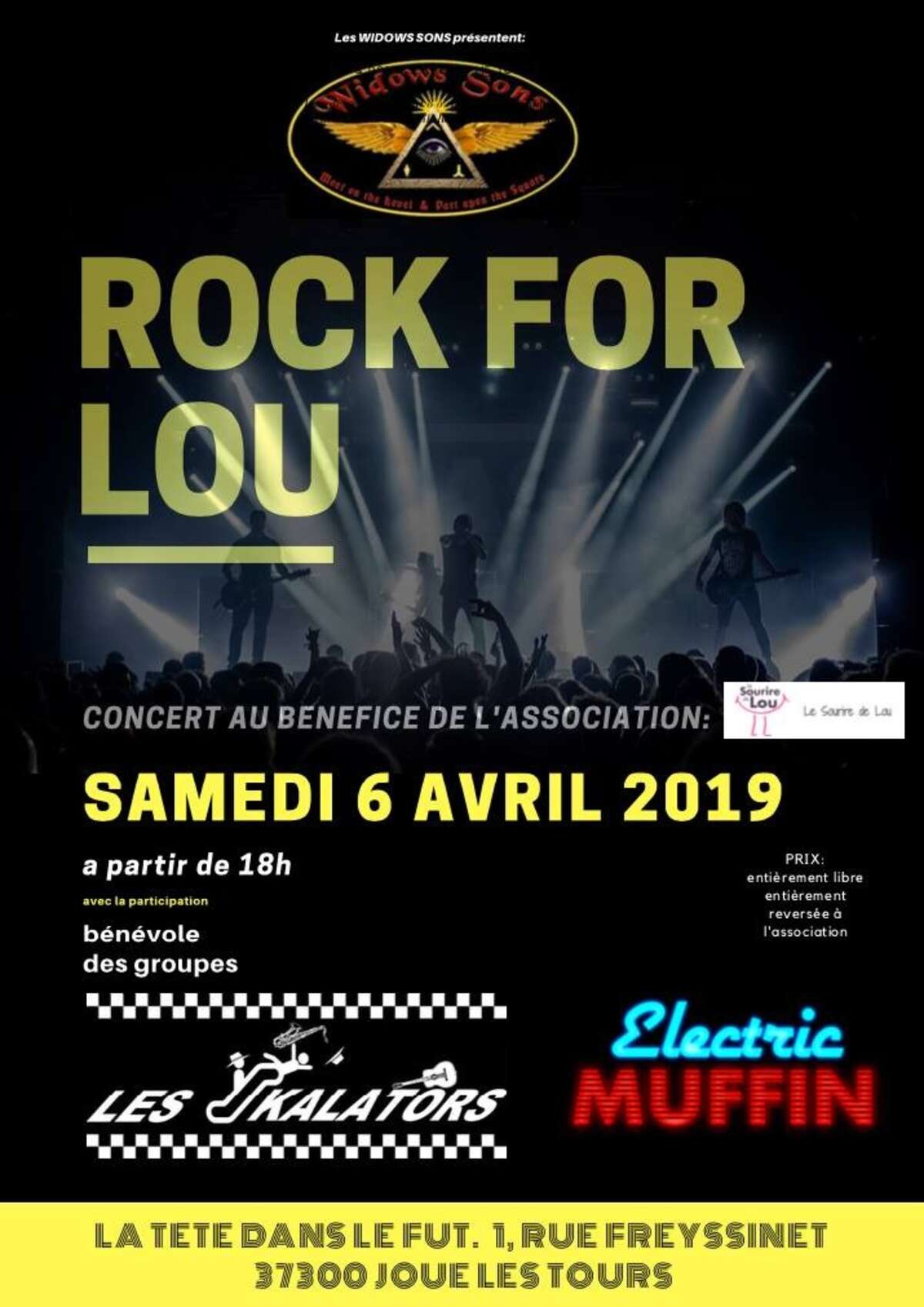 Photo de l'événement Rock for Lou Part 2 à La Tête dans le Fût