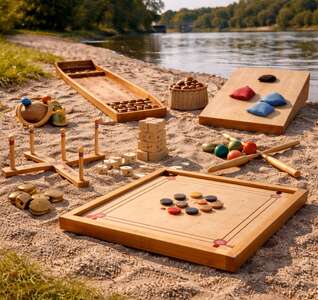 Illustration JEUX EN BOIS • Animation