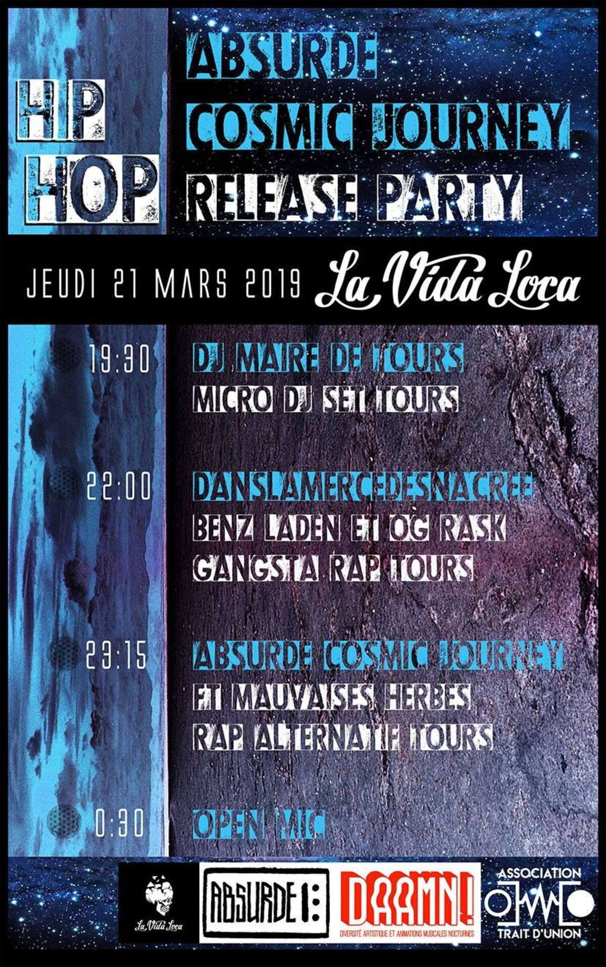 Photo de l'événement Absurde - Cosmic Journey Release Party + Guests à La Vida Loca