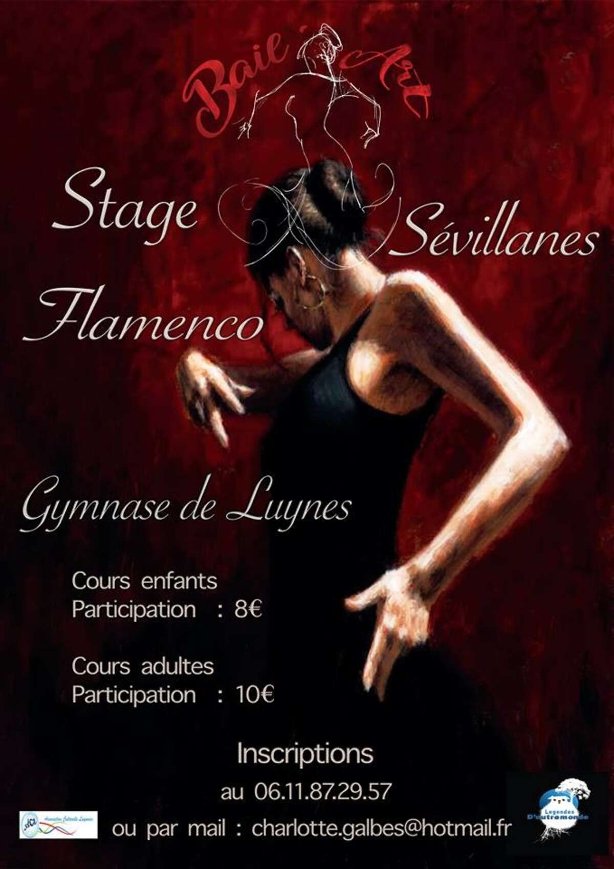 Photo de l'événement Stage de Sévillanes et Flamenco à gymnase de luynes