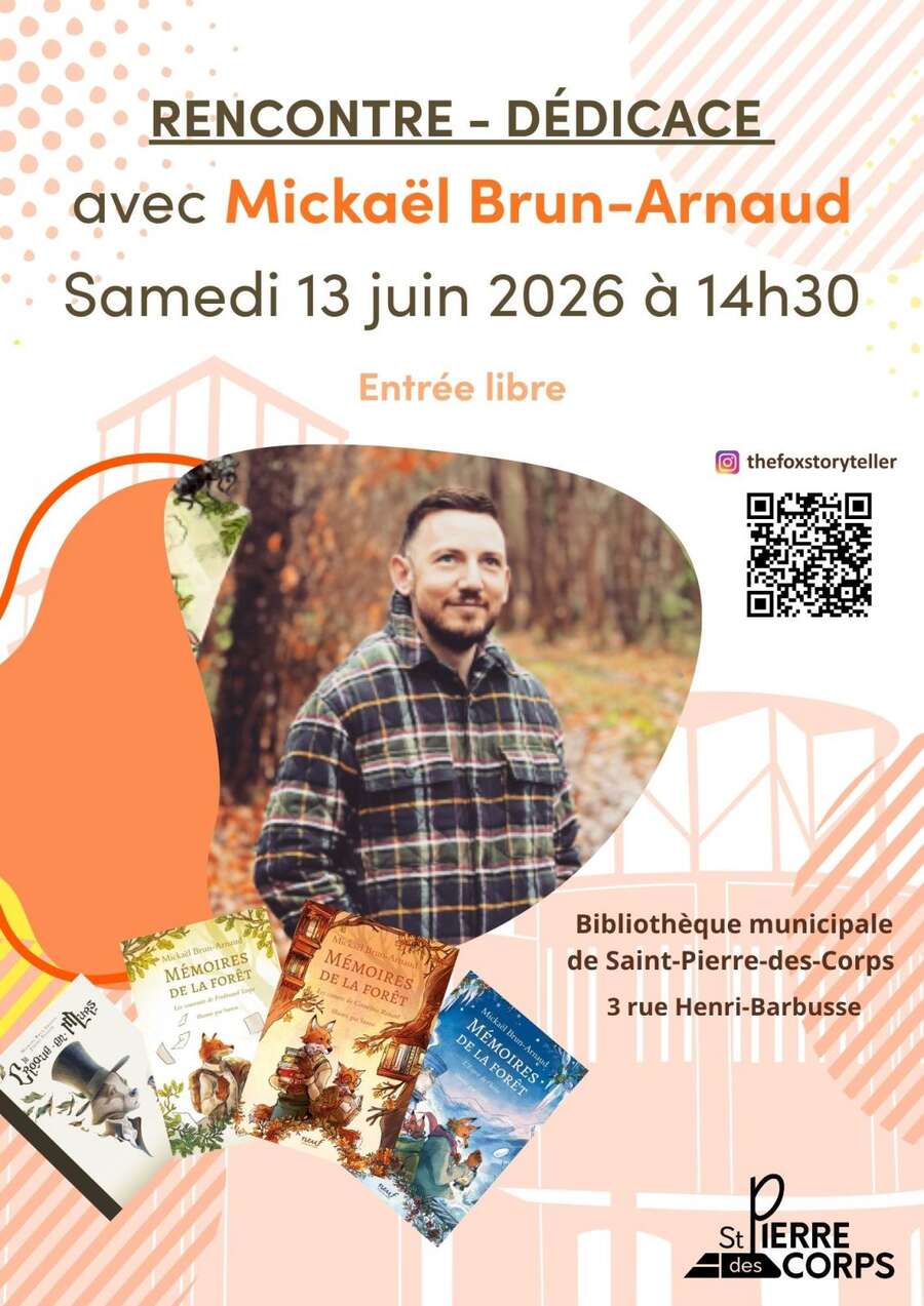 Photo de l'événement Rencontre-dédicace avec Mickaël Brun-Arnaud à la bib à Bibliothèque municipale