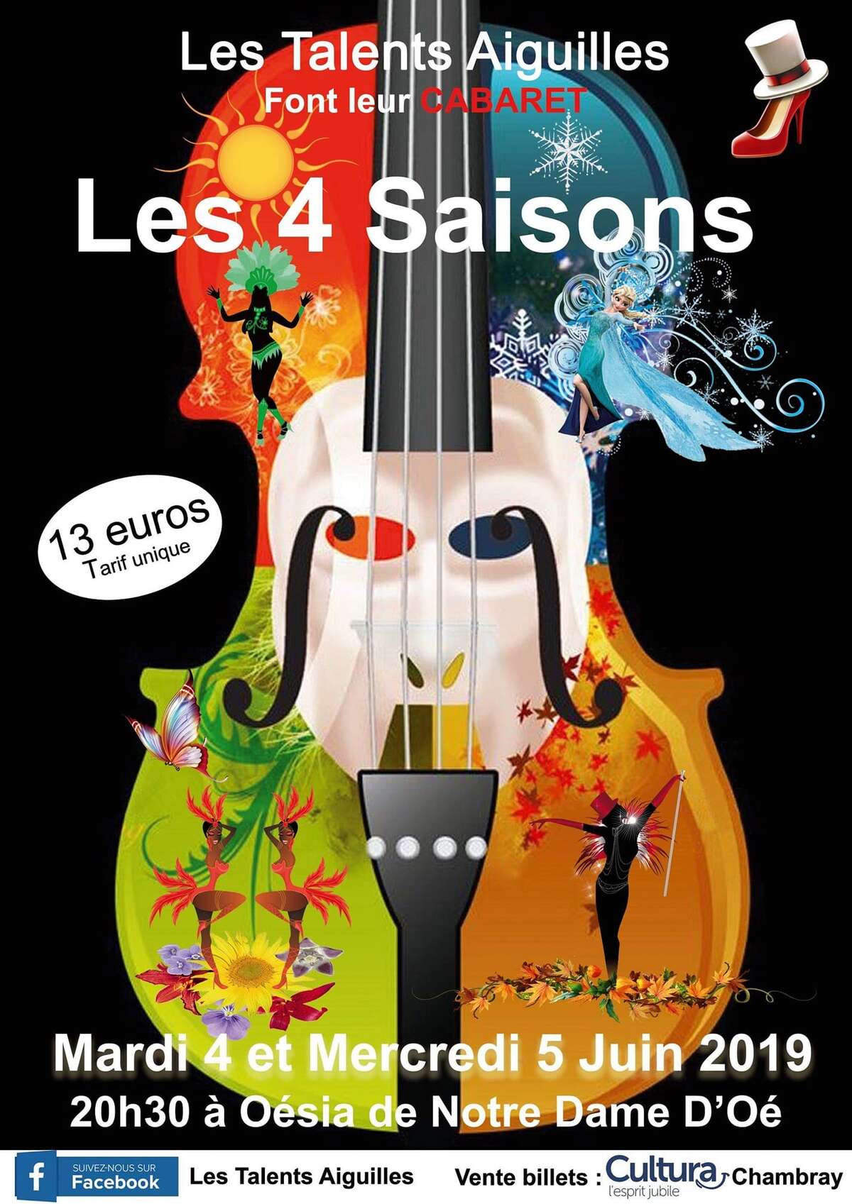 Photo de l'événement Spectacle Cabaret, Les 4 Saisons à Salle Oésia