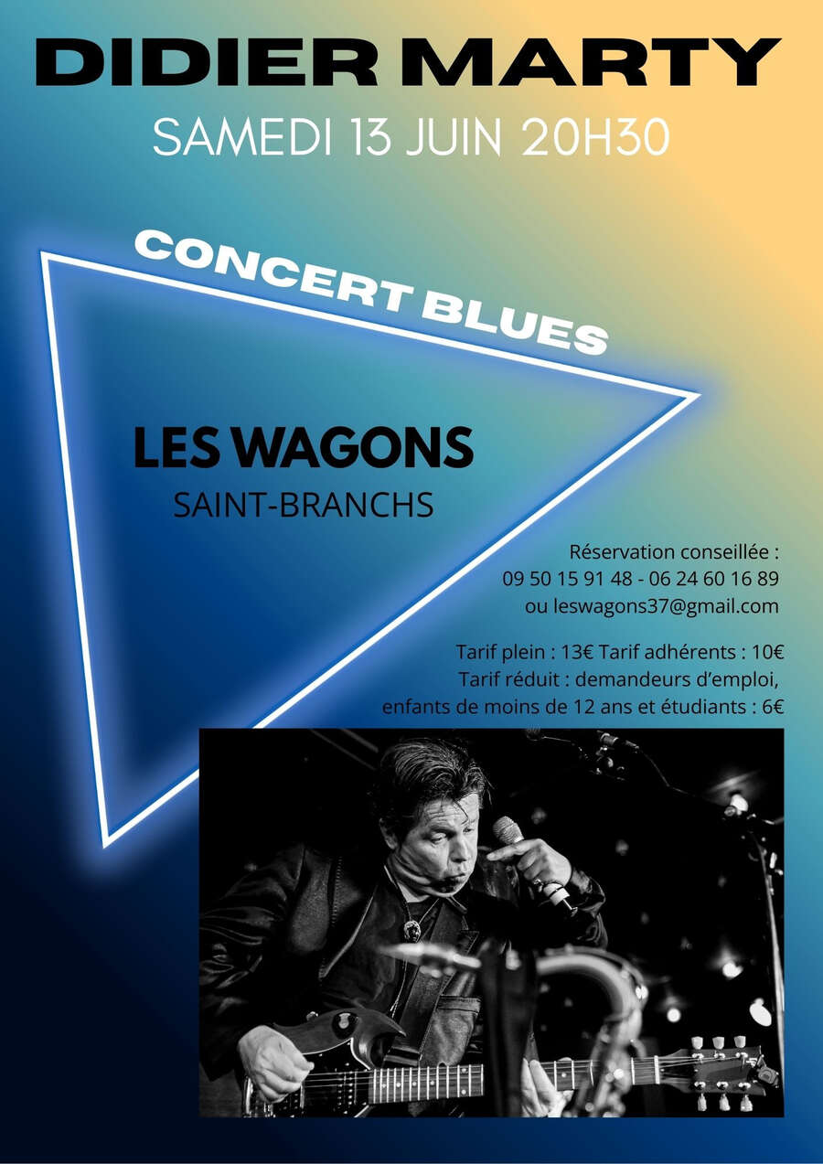 Photo de l'événement Didier Marty Blues à Les Wagons