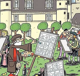 Illustration Festival de bandes dessinées "les courants" 2026