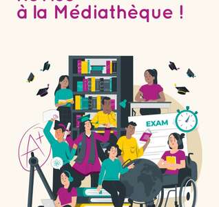 Illustration Révise à la Médiathèque – 3e uniquement
