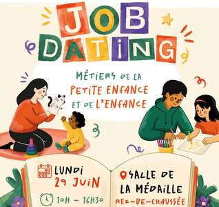 Illustration La ville recrute : Job dating des métiers de la petite enfance et de l'enfance