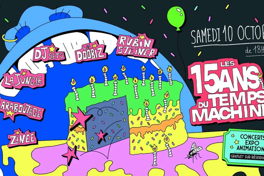 Photo de l'événement LES 15 ANS DU TEMPS MACHINE ! LA JUNGLE + ZINÉE + MARABOUTAGE + RUBIN STEINER + LES DOOBIZ à Le Temps Machine
