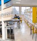 Illustration Biblis en folie : la bibliothèque des Rives du Cher dans son quartier