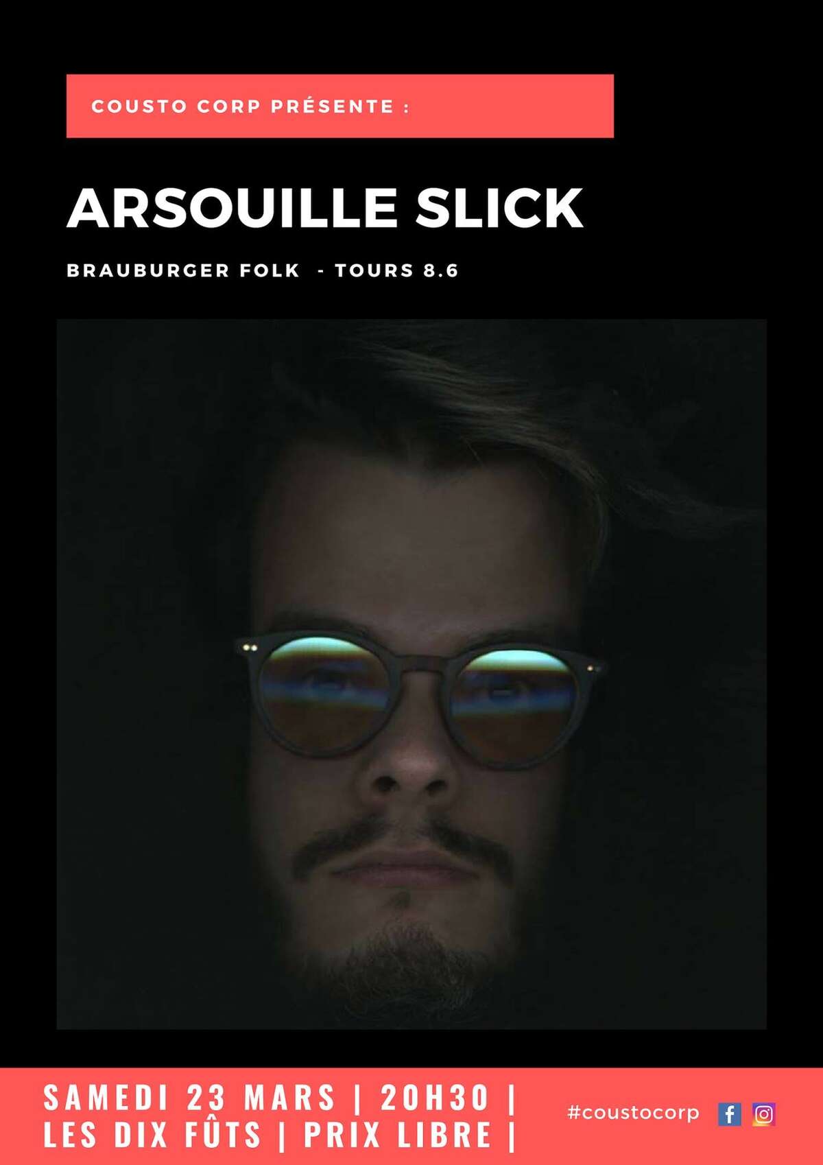 Illustration ★ Arsouille Slick (Brauburger Folk - Tours) • Les Dix Fûts ★