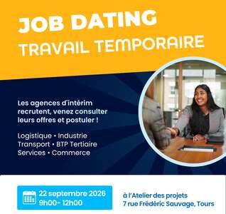 Illustration Job Dating - Travail temporaire