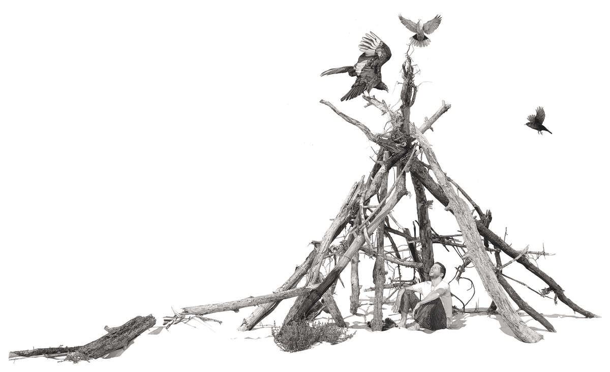 Photo de l'événement Exposition "Abri, pierre, bois, encre, papier" de Fabien Mérelle à Centre de création contemporaine Olivier Debré