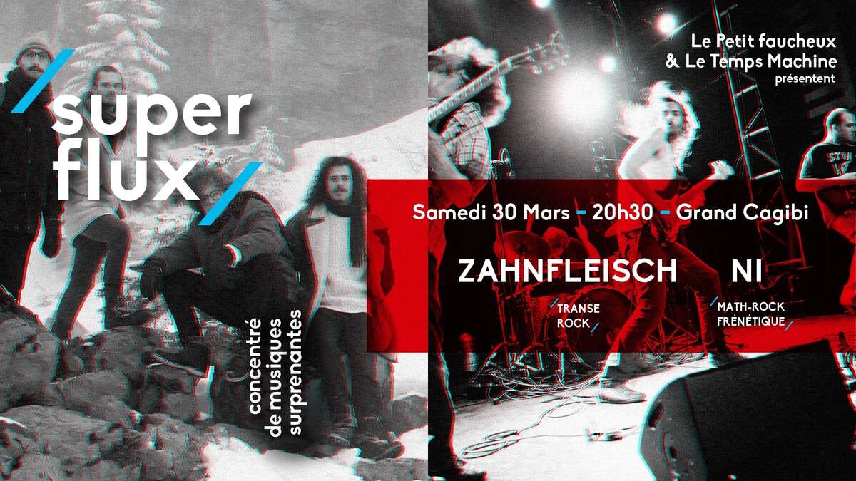 Photo de l'événement Super Flux #6 / Zahnfleisch + Ni à Le Grand Cagibi