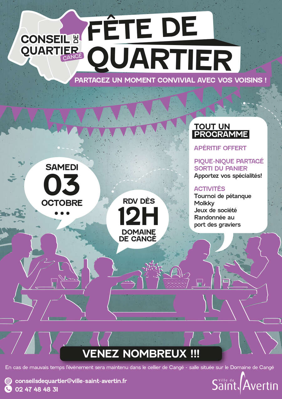 Photo de l'événement Fête de quartier à Cangé à Domaine de Cangé