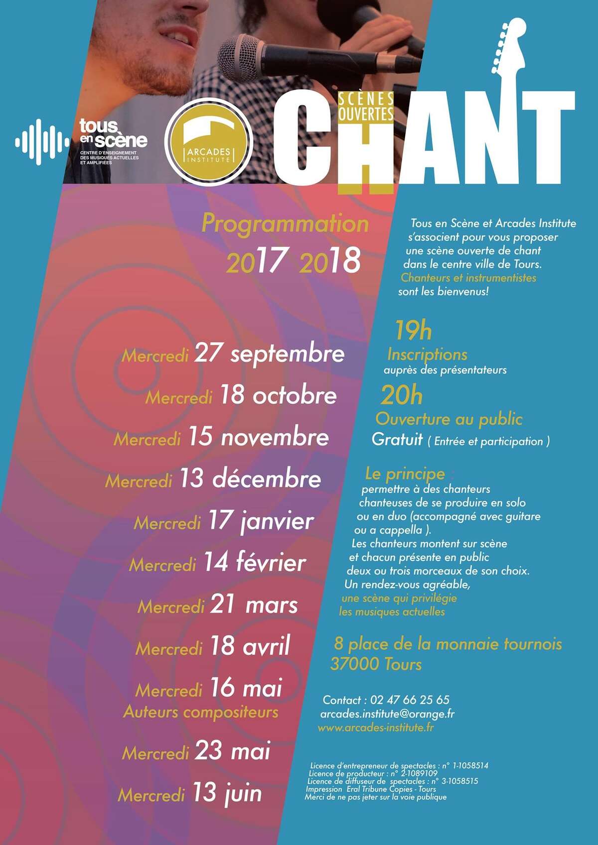 Photo de l'événement Scènes ouvertes de chant à Arcades Institute