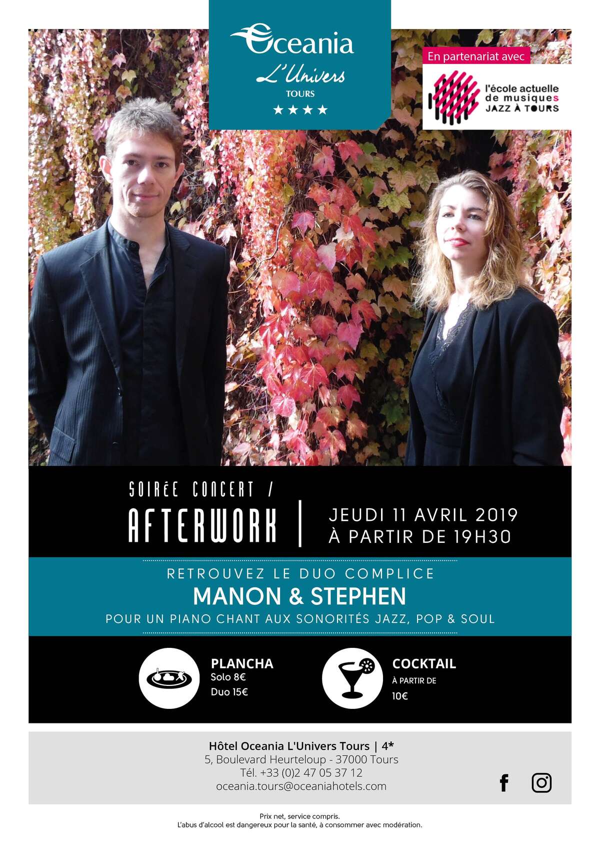 Photo de l'événement Concert Afterwork à Hôtel Océania 4*