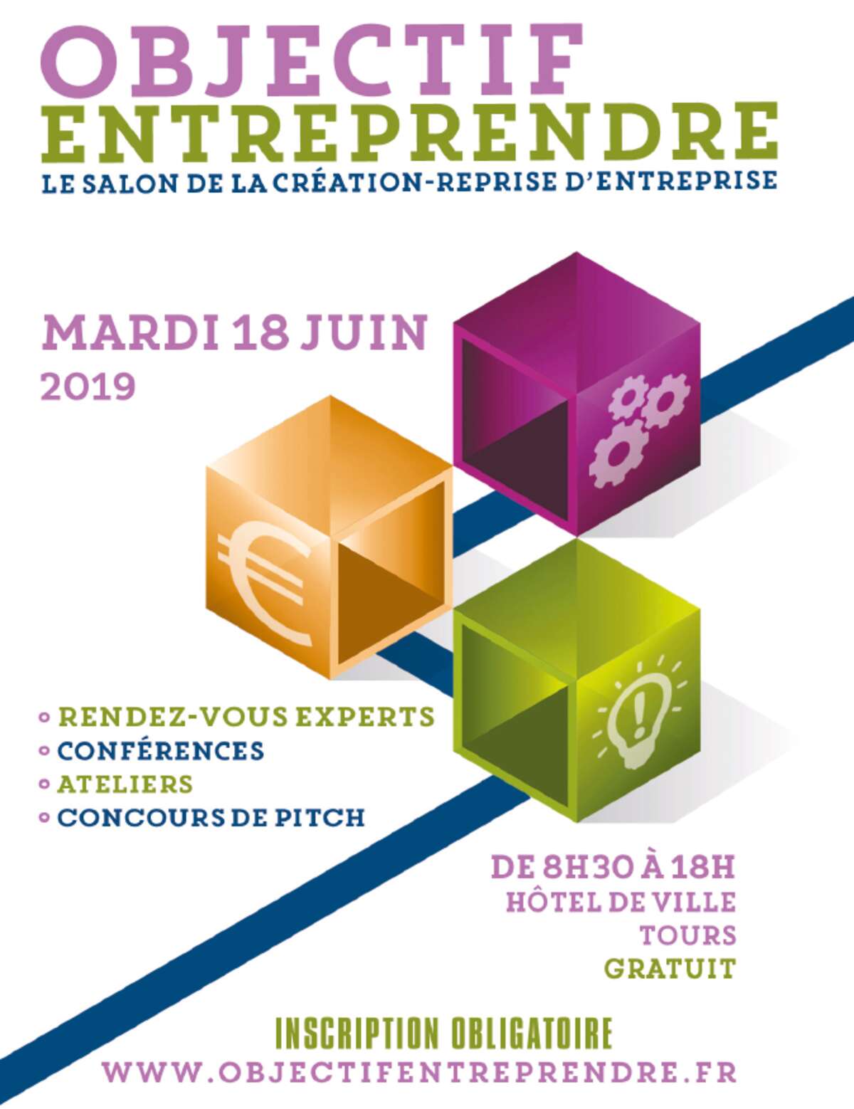 Photo de l'événement Objectif Entreprendre, le salon de la création-reprise d'entreprise à Hôtel de ville de Tours