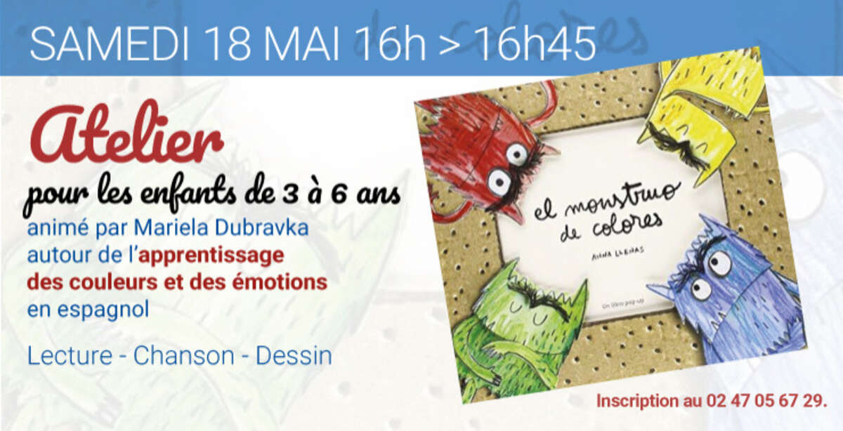 Photo de l'événement Atelier "El Monstruo de Colores" à Librairie La Boîte à Livres de l'Etranger