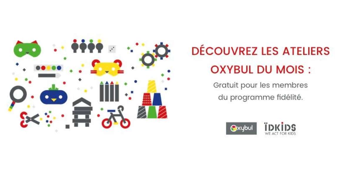 Illustration Ateliers enfants tous les mercredis chez Idkids !