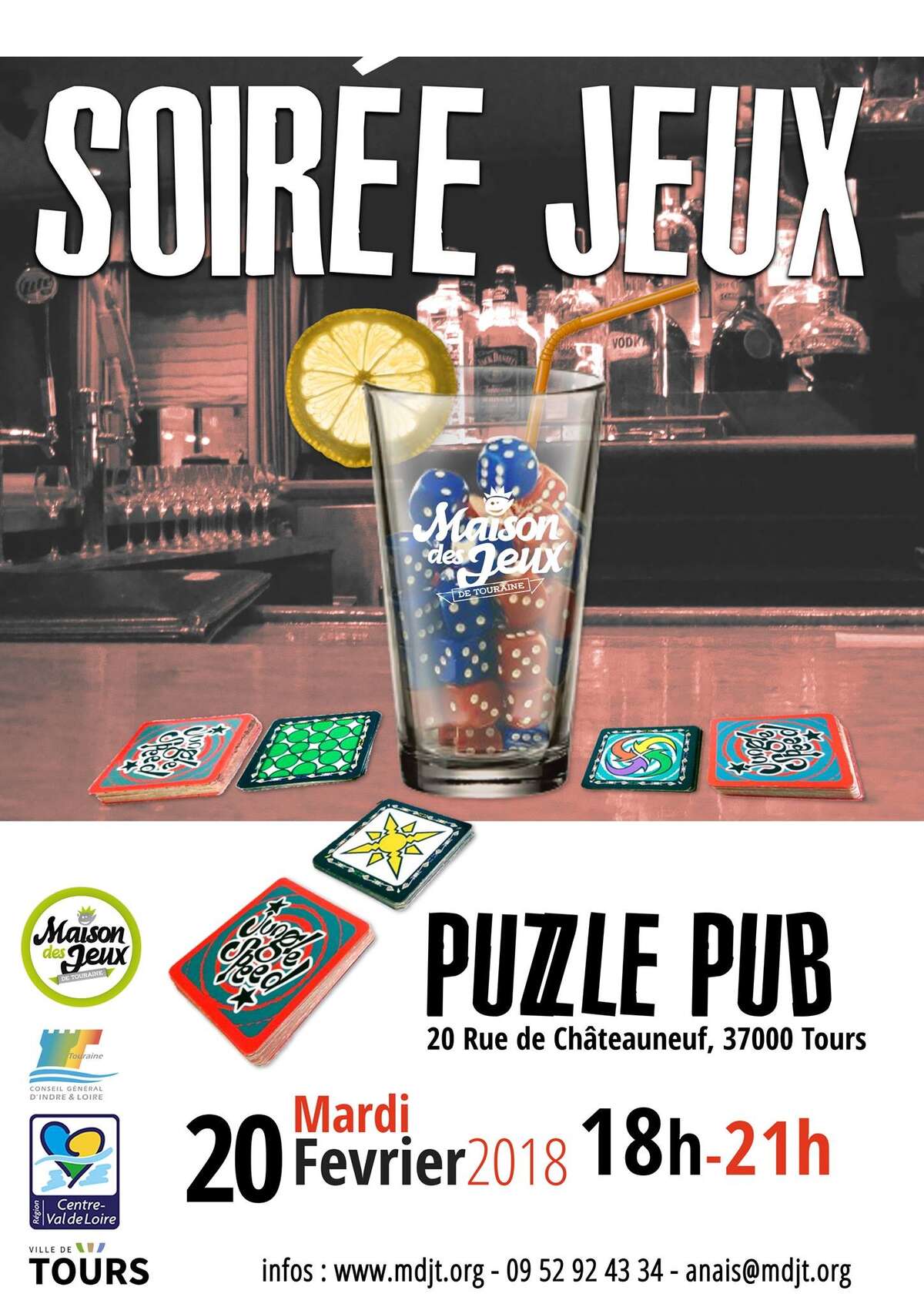 Illustration Soirée jeux au Puzzle Pub