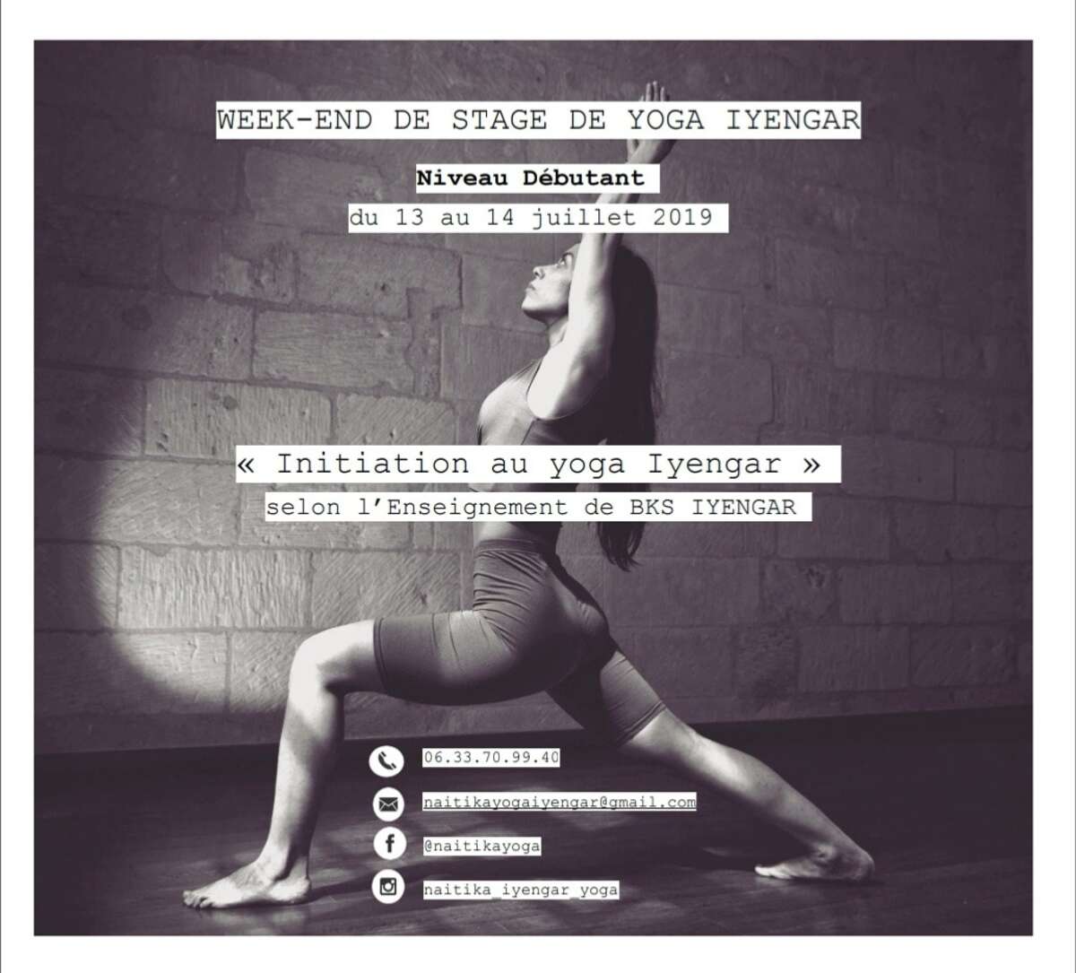 Illustration Stages d'été Yoga Iyengar à Tours ??☀️