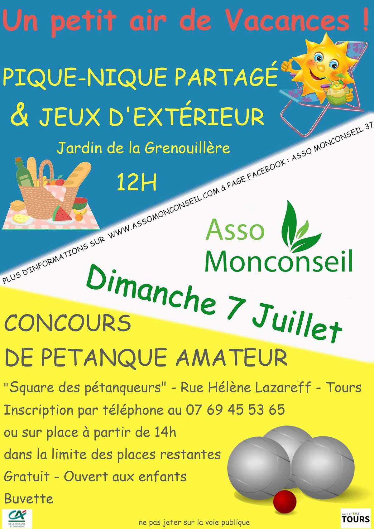 Photo de l'événement Concours De Petanque Amateur, Pique Nique & jeux :-) à Square des pétanqueurs