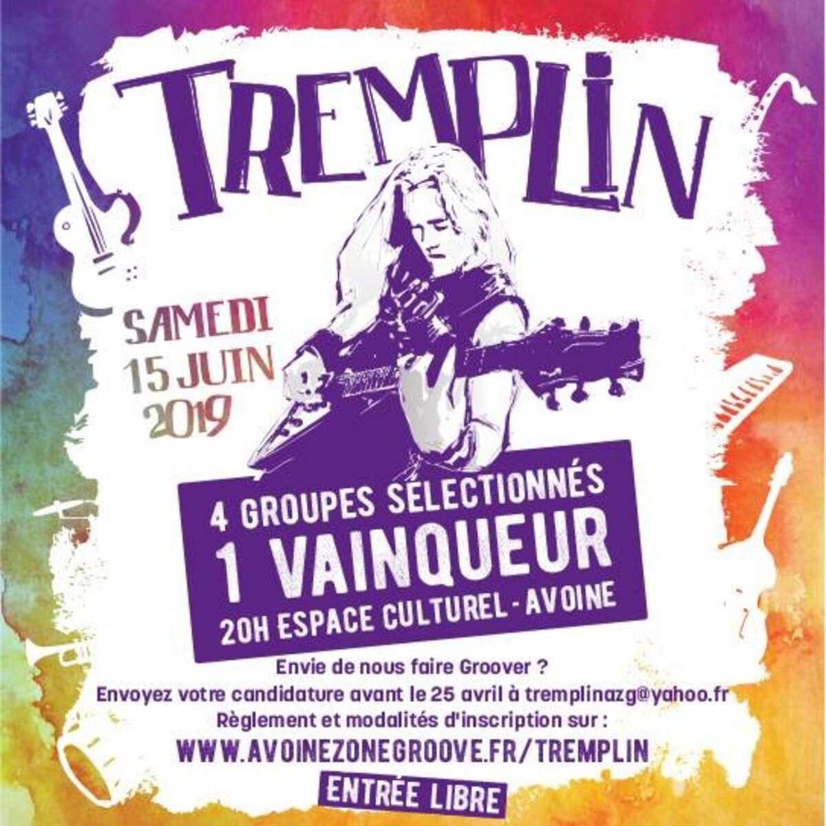 Photo de l'événement Tremplin amateur Festival Avoine Zone Groove 2019 à Espace culturel d'Avoine