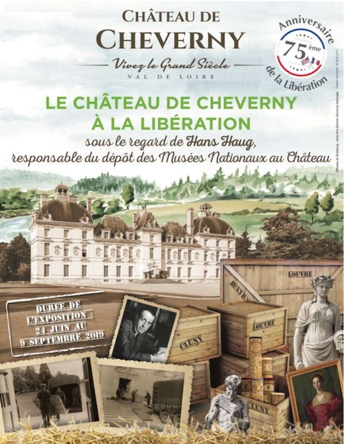 Illustration Exposition : Le Château de Cheverny à la Libération
