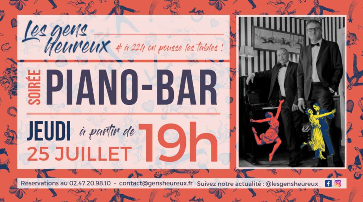 Photo de l'événement "A 22h on pousse les tables" - Soirée Piano-Bar à Restaurant Les Gens Heureux