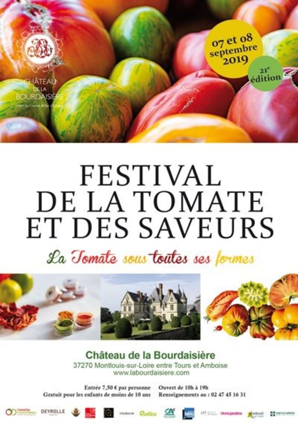 Photo de l'événement Festival de la Tomate et des Saveurs 2019 à Château de la Bourdaisière