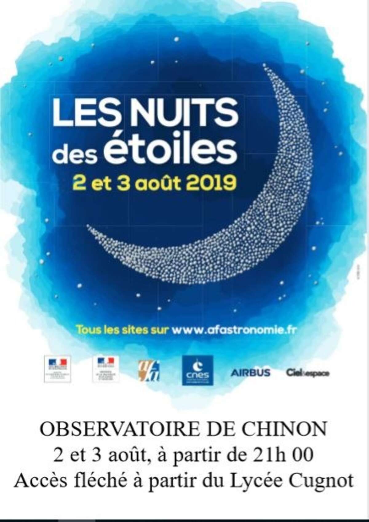 Photo de l'événement NUIT DES ETOILES 2019 à Observatoire astronomique de Chinon
