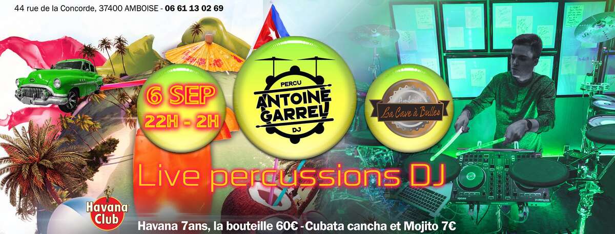 Photo de l'événement Live Percussions Dj à La cave à bulles