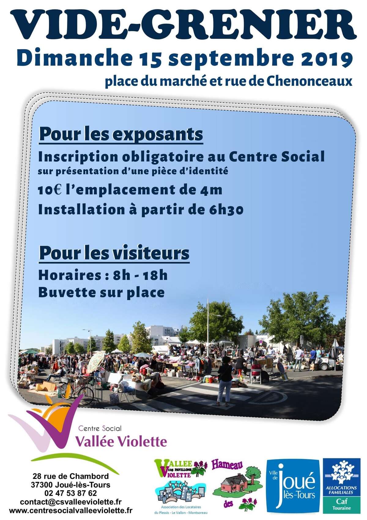 Photo de l'événement Vide-grenier de la Vallée Violette à Centre Social Vallée Violette