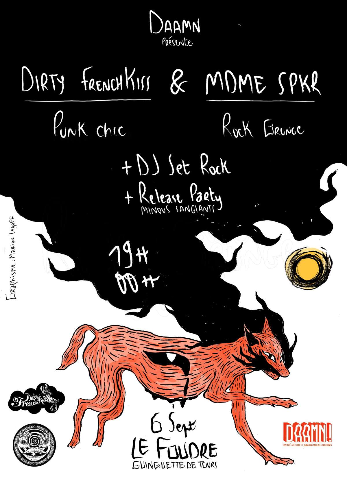 Photo de l'événement DAAAAMN PUNKS ! Concerts MDME SPKR + Dirty FrenchKiss à Le Foudre
