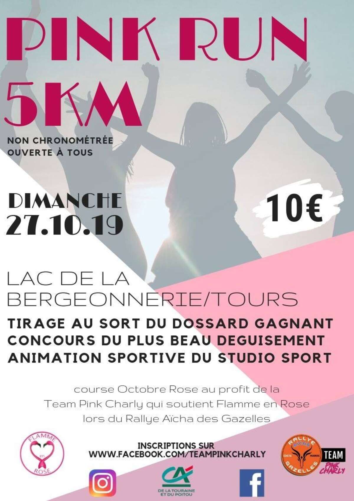 Photo de l'événement Pink Run à Lac de la Bergeonnerie